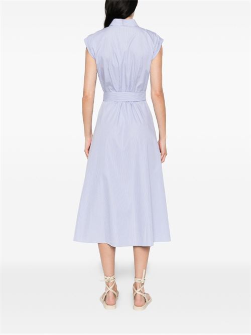 Abito donna Emme Marella lungo smanicato celeste e bianco EMME Marella | PESI026